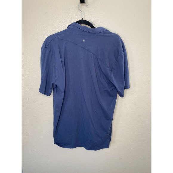 Volcom Mens Blue Polo Shirt L Cotton/Polyester Blend Short Sleeve Casual Wear‎ - Picture 3 of 7